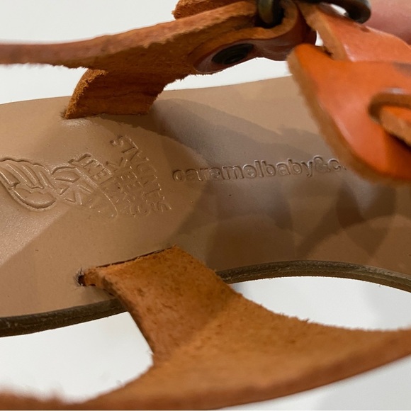 NEW Caramel Baby & Child Ancient Greek leather sandals - Picture 3 of 6
